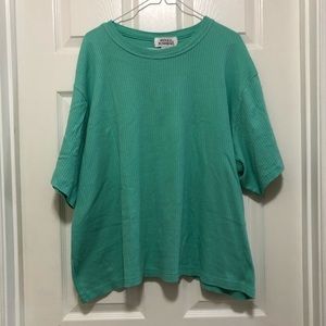 Mint Ribbed Tee